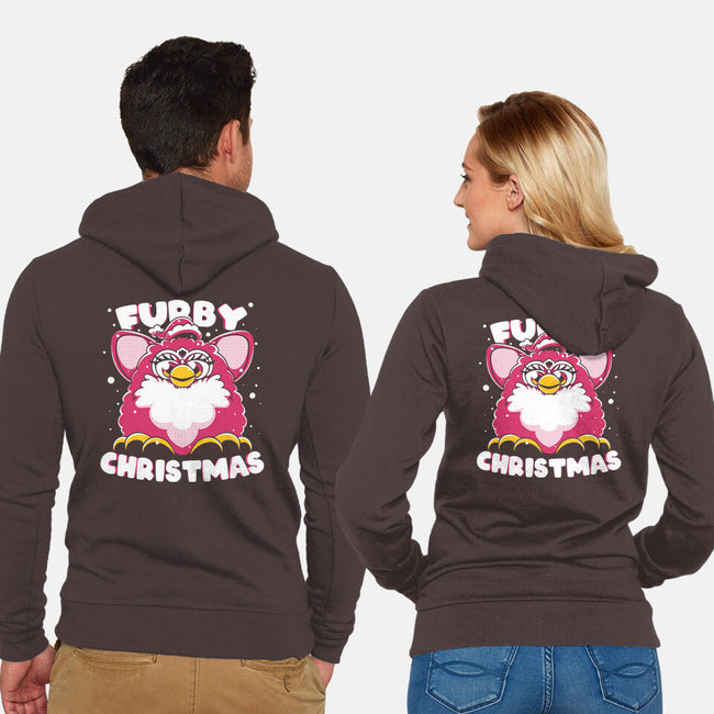 Furby Christmas-Unisex-Zip-Up-Sweatshirt-estudiofitas