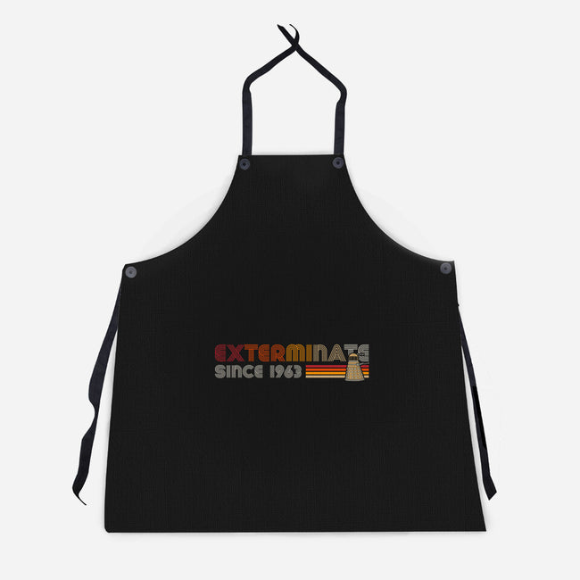 Exterminate Since 1963-Unisex-Kitchen-Apron-DrMonekers