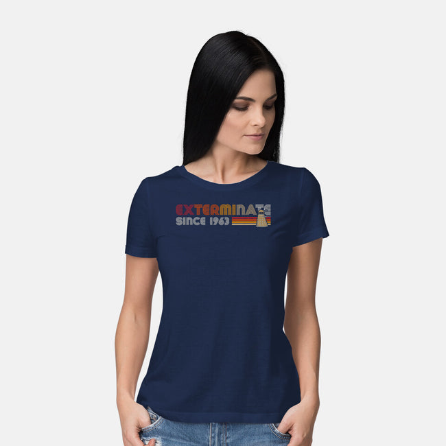 Exterminate Since 1963-Womens-Basic-Tee-DrMonekers