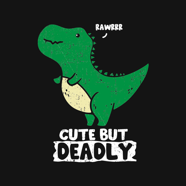 Cute But Deadly T-Rex-Womens-Off Shoulder-Tee-turborat14