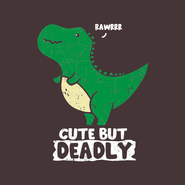 Cute But Deadly T-Rex-Unisex-Kitchen-Apron-turborat14