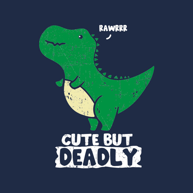 Cute But Deadly T-Rex-None-Stretched-Canvas-turborat14