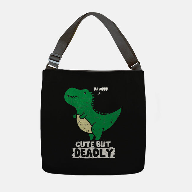 Cute But Deadly T-Rex-None-Adjustable Tote-Bag-turborat14