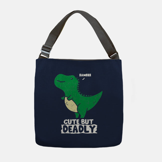 Cute But Deadly T-Rex-None-Adjustable Tote-Bag-turborat14