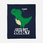 Cute But Deadly T-Rex-None-Fleece-Blanket-turborat14