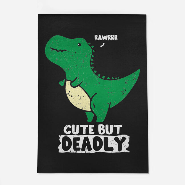 Cute But Deadly T-Rex-None-Indoor-Rug-turborat14