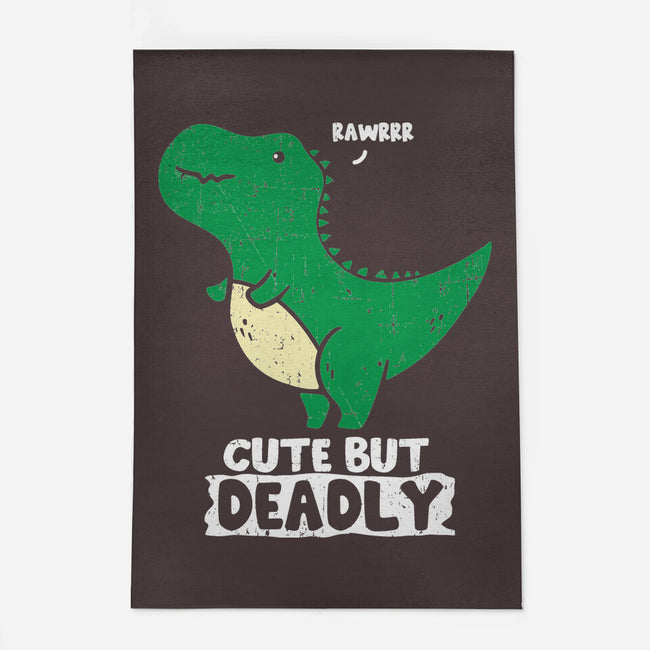 Cute But Deadly T-Rex-None-Indoor-Rug-turborat14