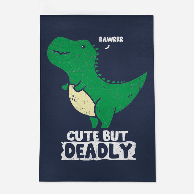 Cute But Deadly T-Rex-None-Indoor-Rug-turborat14