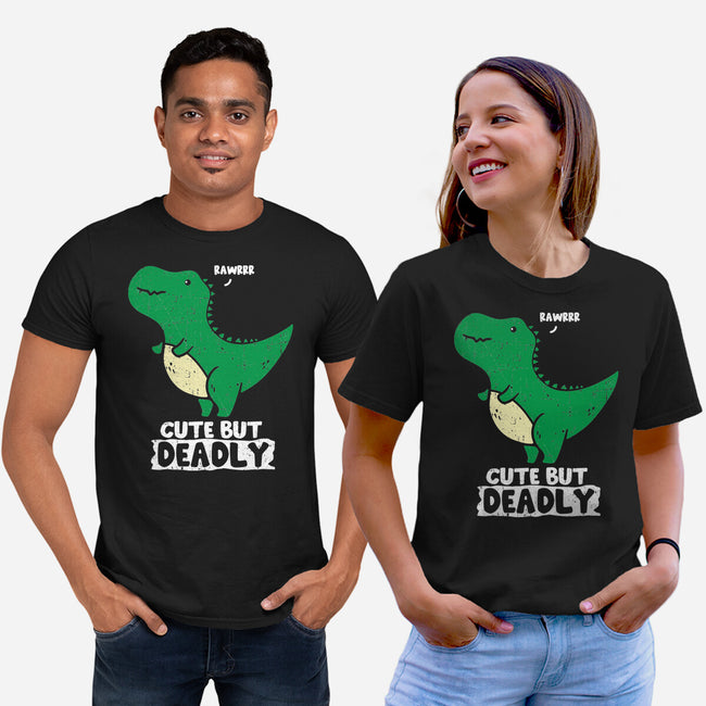 Cute But Deadly T-Rex-Unisex-Basic-Tee-turborat14