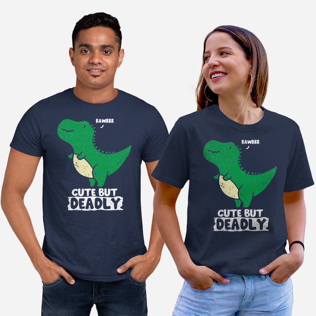 Cute But Deadly T-Rex-Unisex-Basic-Tee-turborat14