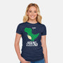 Cute But Deadly T-Rex-Womens-Fitted-Tee-turborat14