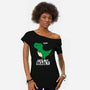 Cute But Deadly T-Rex-Womens-Off Shoulder-Tee-turborat14