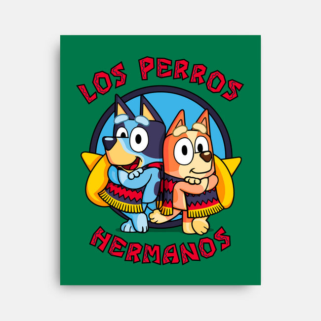 Los Perros Hermanos-None-Stretched-Canvas-Raffiti