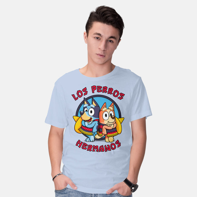 Los Perros Hermanos-Mens-Basic-Tee-Raffiti