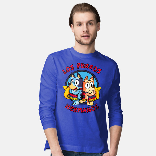 Los Perros Hermanos-Mens-Long Sleeved-Tee-Raffiti