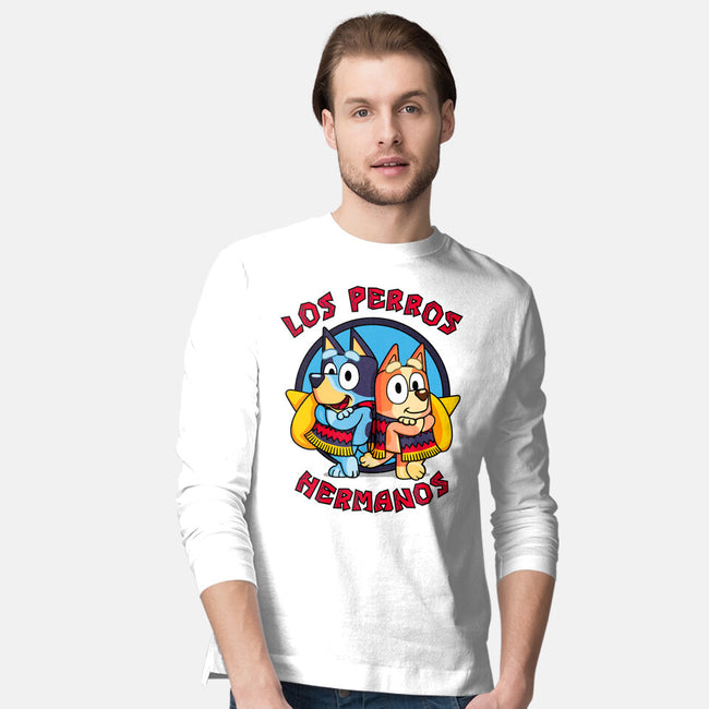 Los Perros Hermanos-Mens-Long Sleeved-Tee-Raffiti