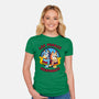 Los Perros Hermanos-Womens-Fitted-Tee-Raffiti