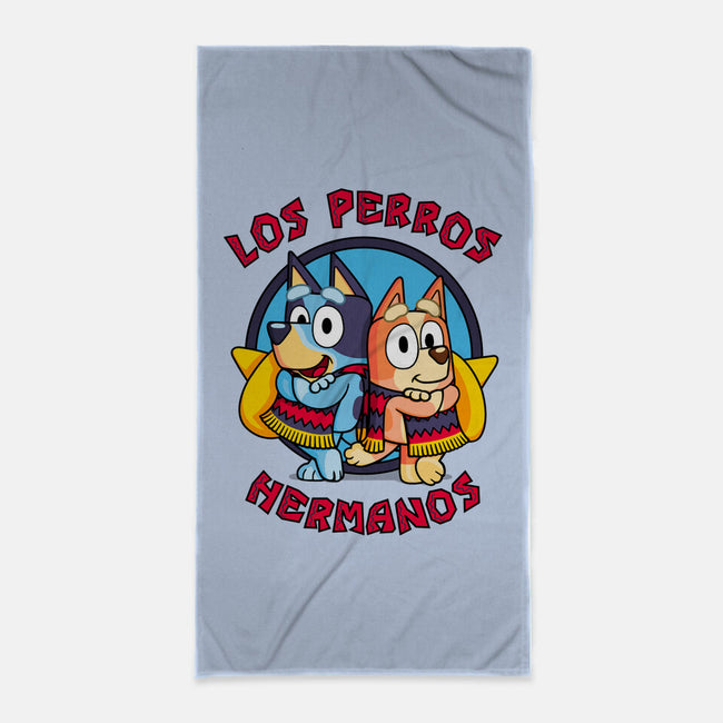 Los Perros Hermanos-None-Beach-Towel-Raffiti