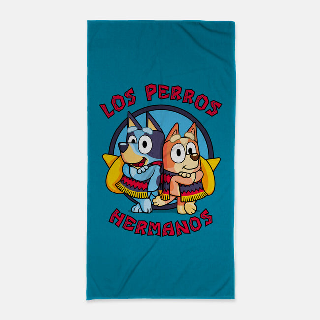 Los Perros Hermanos-None-Beach-Towel-Raffiti