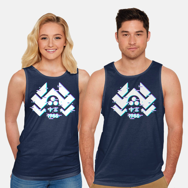 Glitch Nakatomi-Unisex-Basic-Tank-spoilerinc