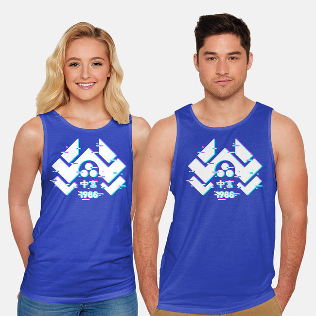 Glitch Nakatomi-Unisex-Basic-Tank-spoilerinc