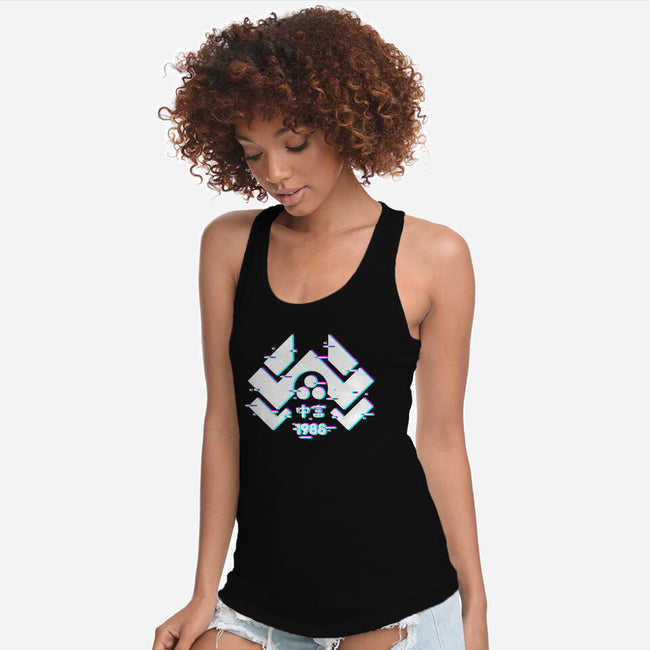 Glitch Nakatomi-Womens-Racerback-Tank-spoilerinc