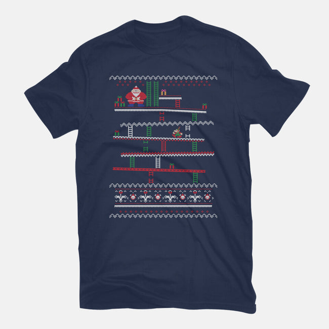 Arcade Climber Christmas-Womens-Basic-Tee-WhosTonyRamos