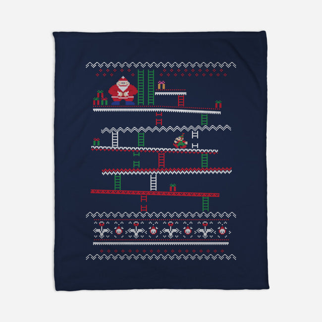 Arcade Climber Christmas-None-Fleece-Blanket-WhosTonyRamos