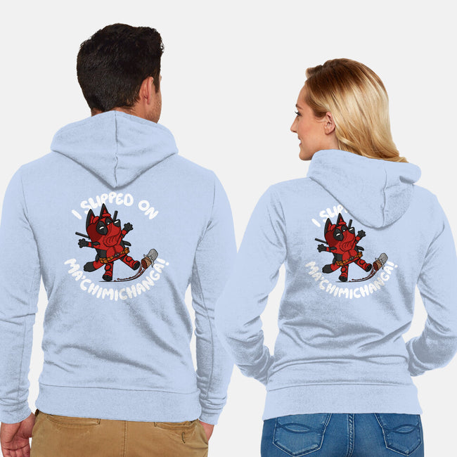 BlueyPool's Chimichanga-Unisex-Zip-Up-Sweatshirt-Artist Davee Bee