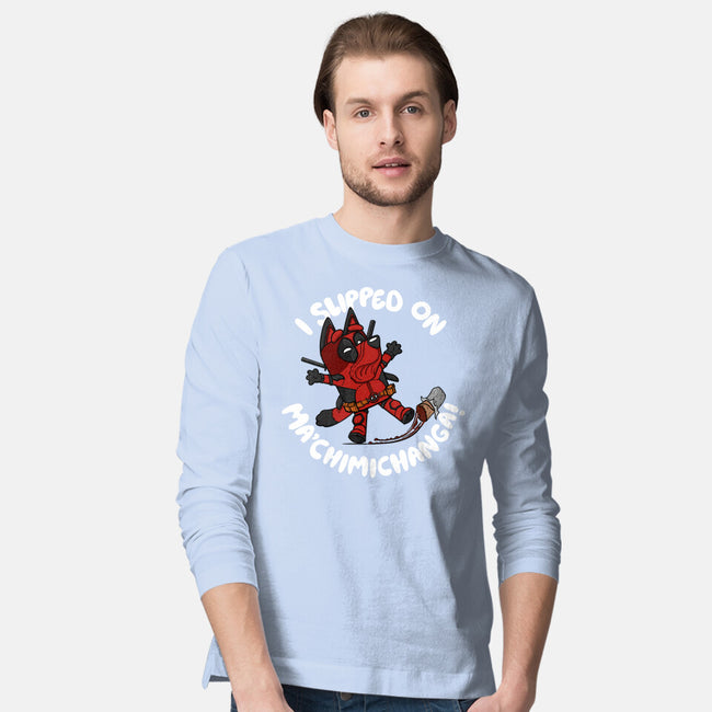 BlueyPool's Chimichanga-Mens-Long Sleeved-Tee-Artist Davee Bee