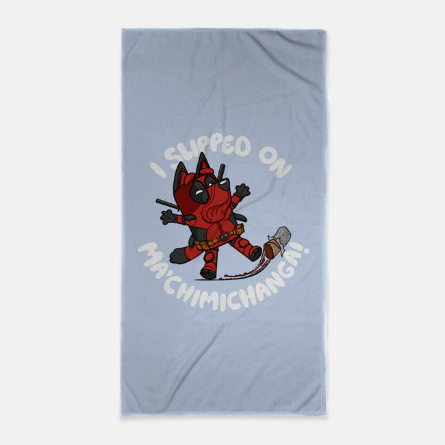 BlueyPool's Chimichanga-None-Beach-Towel-Artist Davee Bee