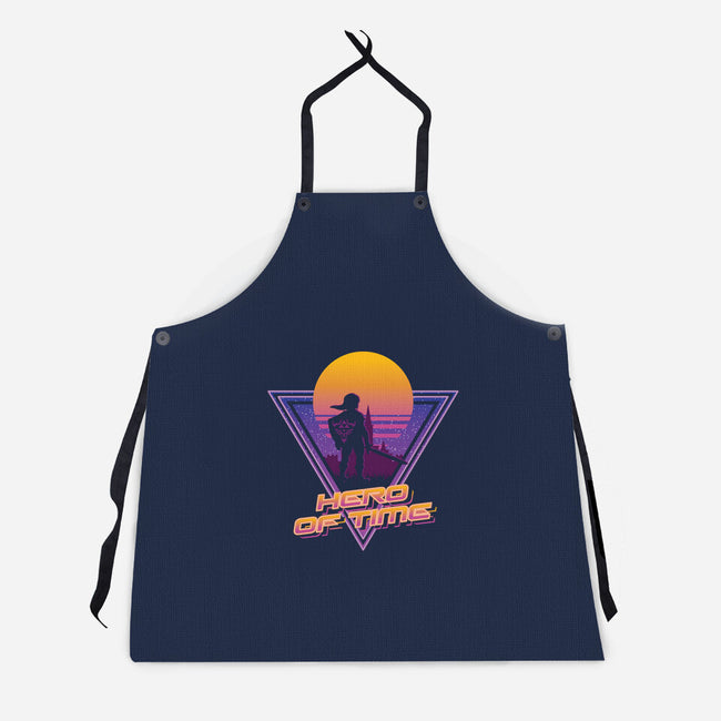 Neon Hero Of Time-Unisex-Kitchen-Apron-jrberger