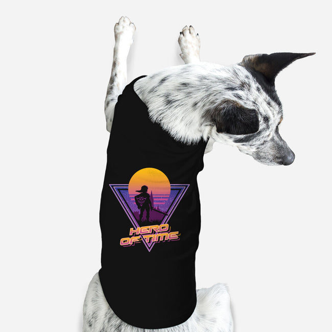 Neon Hero Of Time-Dog-Basic-Pet Tank-jrberger