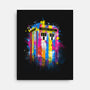 Rainbow Tardis-None-Stretched-Canvas-kharmazero