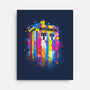 Rainbow Tardis-None-Stretched-Canvas-kharmazero