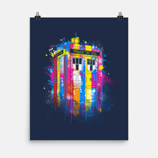 Rainbow Tardis-None-Matte-Poster-kharmazero