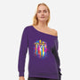 Rainbow Tardis-Womens-Off Shoulder-Sweatshirt-kharmazero