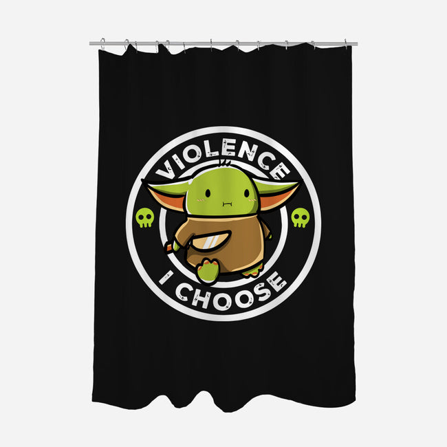 Violence I Choose-None-Polyester-Shower Curtain-naomori