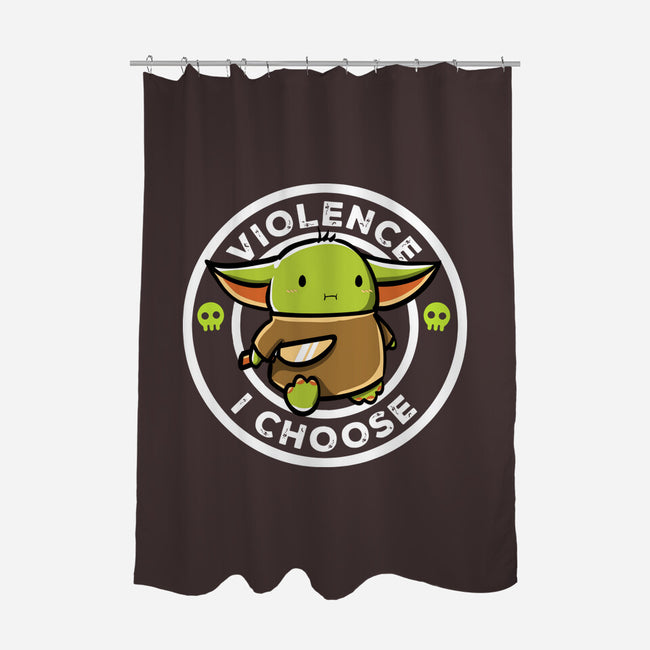 Violence I Choose-None-Polyester-Shower Curtain-naomori