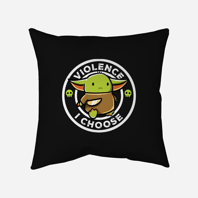 Violence I Choose-None-Removable Cover-Throw Pillow-naomori