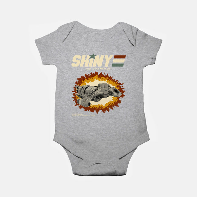 Shiny Heroes-Baby-Basic-Onesie-retrodivision