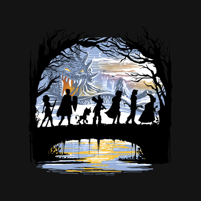 The Fellowship Of The Dungeons-Mens-Basic-Tee-zascanauta