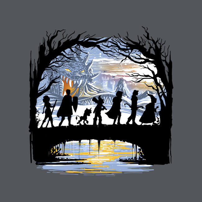 The Fellowship Of The Dungeons-Womens-V-Neck-Tee-zascanauta