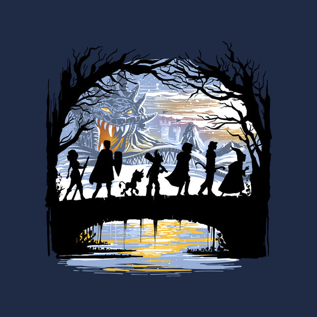 The Fellowship Of The Dungeons-Mens-Basic-Tee-zascanauta