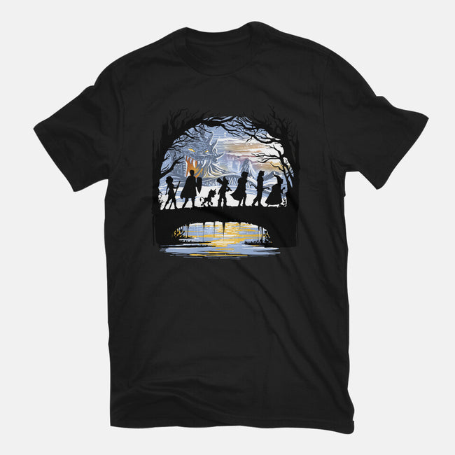 The Fellowship Of The Dungeons-Mens-Heavyweight-Tee-zascanauta