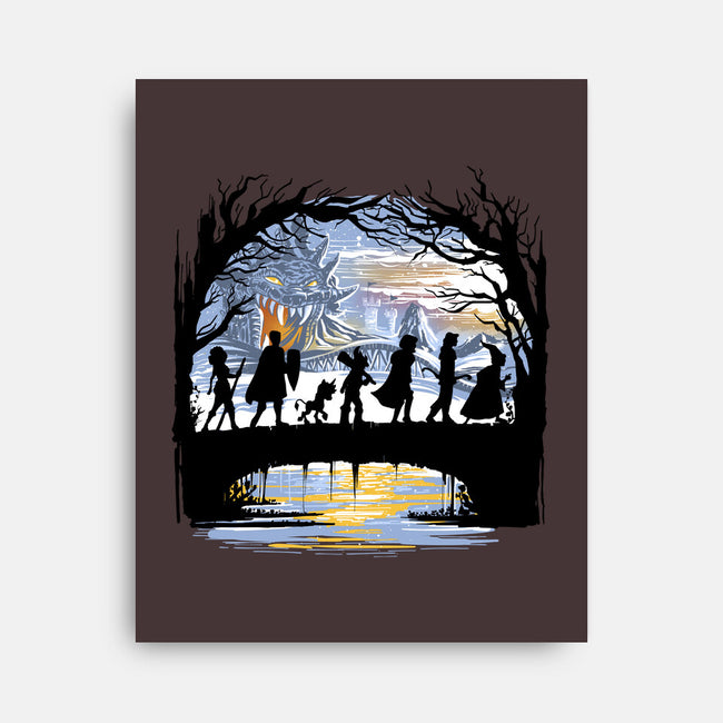 The Fellowship Of The Dungeons-None-Stretched-Canvas-zascanauta