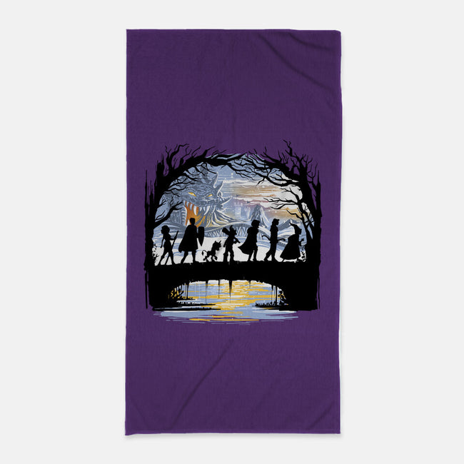 The Fellowship Of The Dungeons-None-Beach-Towel-zascanauta