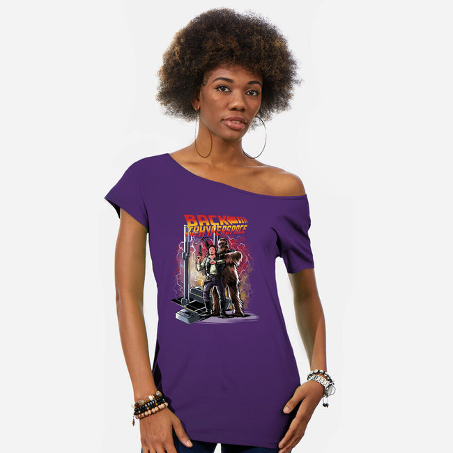 Back To The Hyperspace-Womens-Off Shoulder-Tee-zascanauta