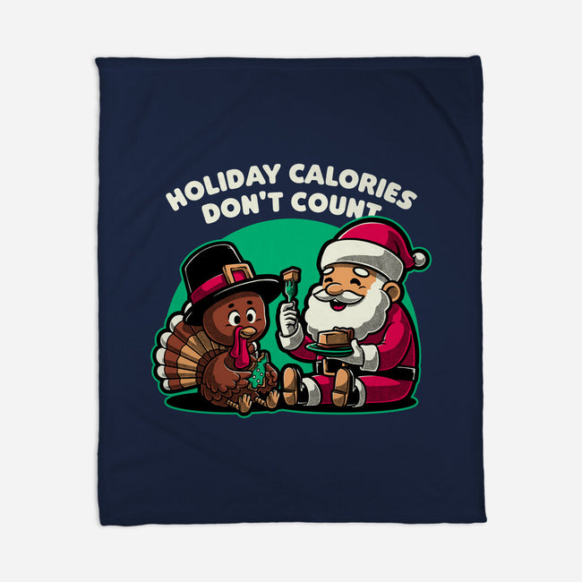 Holiday Food Calories-None-Fleece-Blanket-Studio Mootant