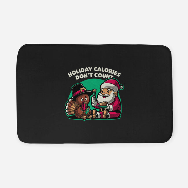 Holiday Food Calories-None-Memory Foam-Bath Mat-Studio Mootant